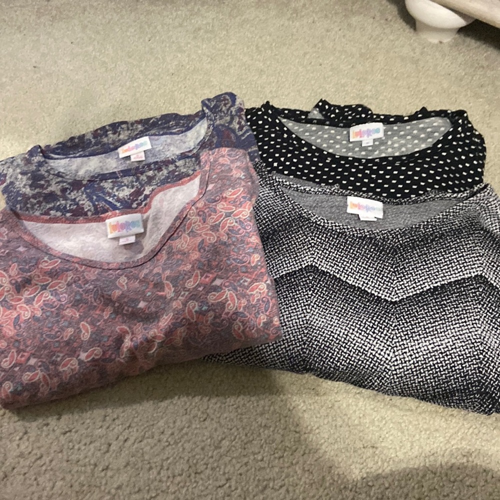 4 Lularoe irma tops